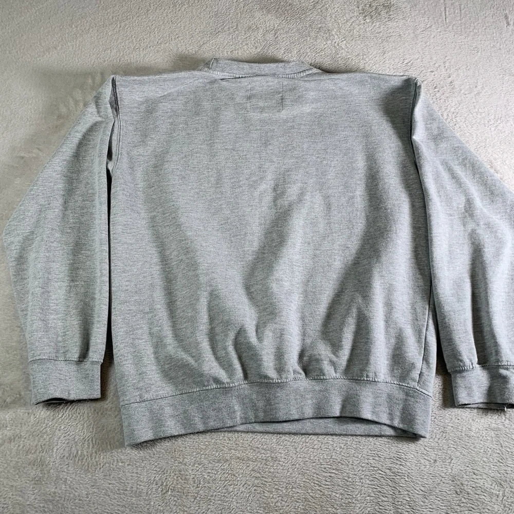 New York Popular Detroit Sweatshirt Mens Medium Gray Crewneck Fleece‎ Top M - Picture 11 of 11